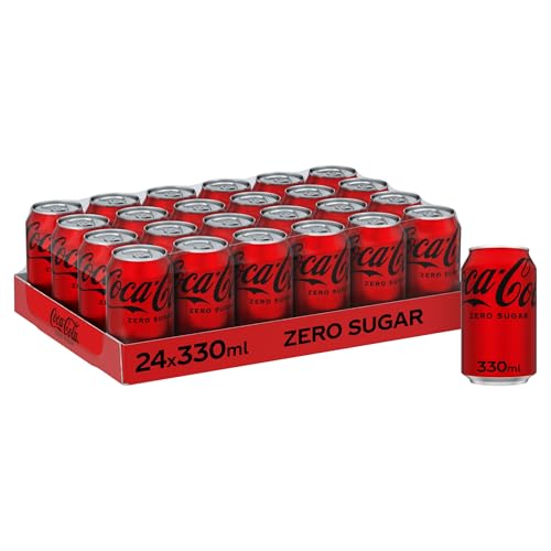 Coca Cola Coke Zero Cans - Pack Size = 24xcans