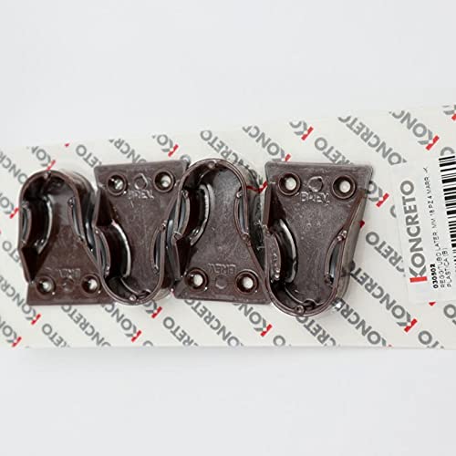 Koncreto Reggitubo Laterale Mm 18 Pz 4 Marrone Laterale Per Tubo Tondo. In Blister.