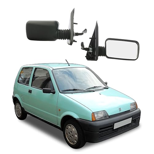 CG94 Specchietto retrovisore C/Leva per Auto FI-AT 500 MOD. 750-900 - SUITE - SPORTING - Calotta nera