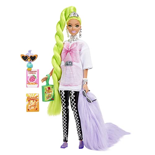 Barbie Extra Doll #11 in Oversized Tee & Leggings with Pet, for Kids 3 Years Old & Up