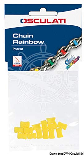Osculati 01.500.06RO Dispositivo Segna Catena Chain Rainbow, Rosso