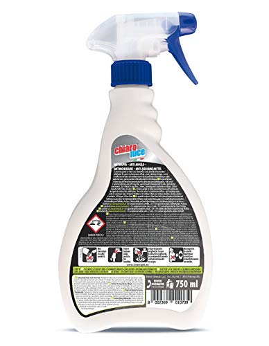 Novità Chiaro Luce Antimuffa per muri interni spray, Efficace contro le muffe che si formano sia in ambienti interni che in quelli esterni. Flacone da 750ml.