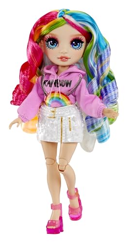 Rainbow High Creative Crystals Bella - Bambola Fashion Rosa da 28 cm con Kit per Accessori di Cristallo, Anello per Te, Fai da Te, Gioco in Resina, Regalo per Bambini età 8+, Non COMMESTIBILE