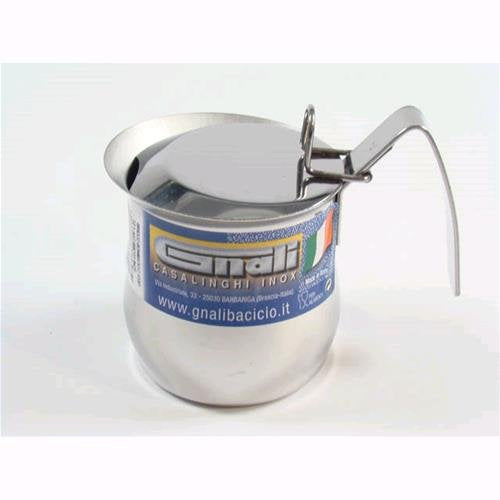 Gnali One Size Bricco Bombato con Coperchio 1 TZ, 1 Cups, Acciaio Inossidabile, Stainless Steel