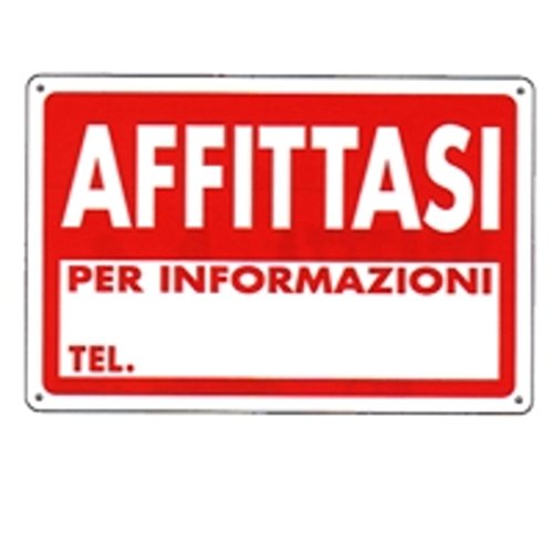 CARTELLO AFFITTASI 30x 20 PLASTICA [TARGOTIMBRI ]