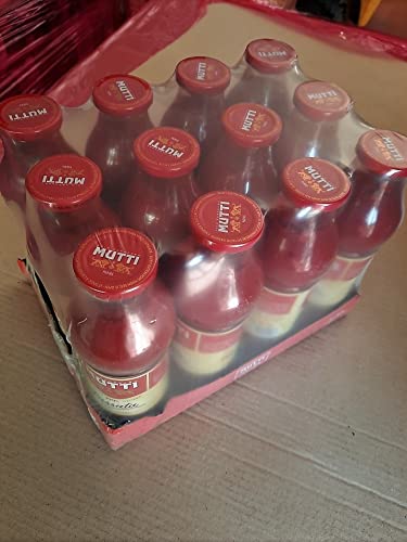 Passata di pomodoro in vetro Mutti cartone da 700gr x 12 pz