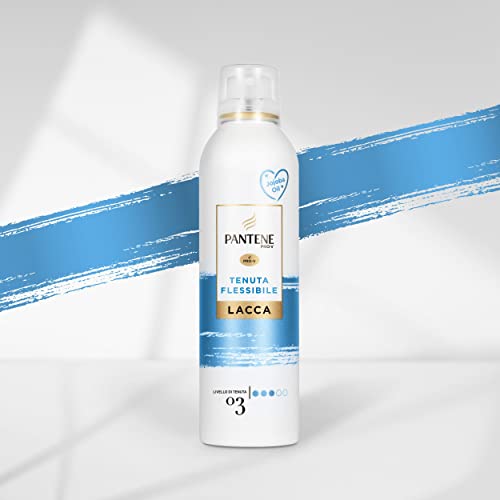 Pantene Pro-V Lacca per Capelli, Tenuta Flessibile, con Olio di Jojoba, Fissa il Tuo Look senza Effetto Cartone, Termoprotettore, Controllo del Crespo, 250 ml