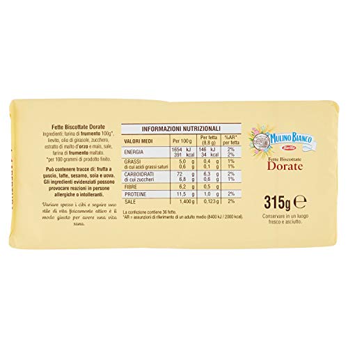 Mulino Bianco - Fette biscottate "Le dorate"