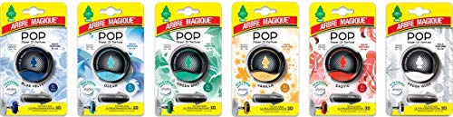 Arbre Magique POP, Profumatore Auto Solido, Durata Fino a 30 Giorni, Tecnologia Ultra Emanazione 3D, Design Italiano, Confezione da 1 Pezzo