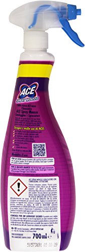 Ace Spray Mousse e Candeggina Sgrassatore, Igienizza, Sgrassa, Smacchia - 700 ml