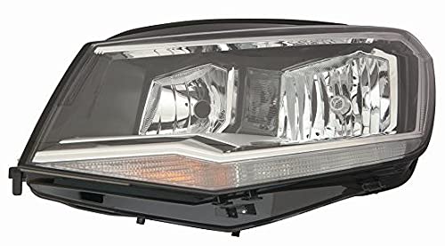 CG94 PROIETTORE H7-W5W-H21W CON MOTORE ELETT. [Lato SX] PARABOLA NERA Per Auto: CADDY