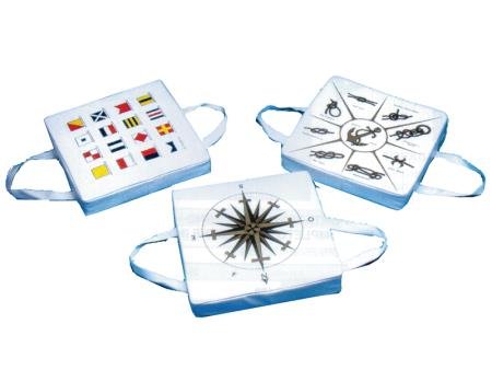 CUSCINO GALLEGGIANTE IN ESPANSO CON DECORO BANDIERE