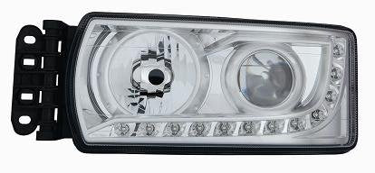 CG94 PROIETTORE H7-H7 C/LUCE DIURNA A LED REG. MANUALE [Lato DX] VERSIONE DAL 01/2013> Per Auto: STRALIS