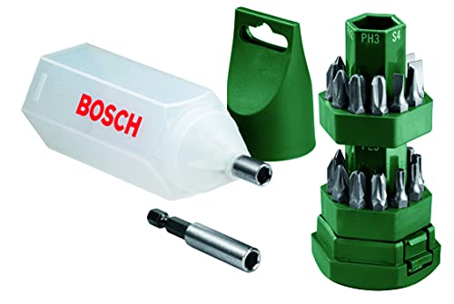 Bosch 2607019503 Set Misto, Inserti Avvitamento Bittone, 25 Pezzi