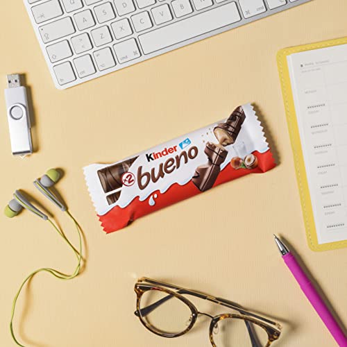 Kinder Bueno, snack al cioccolato, 3 pezzi da 43 gr
