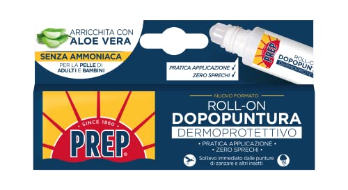 Prep, Penna Roll-On Dopopuntura, Azione Lenitiva e Idratante, Dona Sollievo Immediato dal Prurito per Puntura di Zanzara, Formula Anti-Prurito
