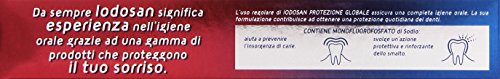 Iodosan Dentifricio Protezione Globale, con Fluoro, Aiuta a combattere la Placca e protegge dalle Carie, Gengive Sane, Gusto Fresco, Confezione da 75ml