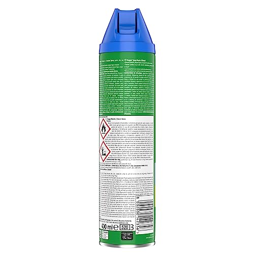 Baygon Mosche e Zanzare Spray Insetticida, Azione Rapida, Protezione a Lunga Durata, 1 Confezione da 400 ml