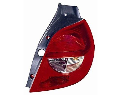 Ricambio non originale - FARO-FANALE POSTERIORE DESTRO - Fanale posteriore destro lato passeggero - Rosso - Compatibile con Renault Clio 3 e 5 porte dal 09/2005 al 04/2009
