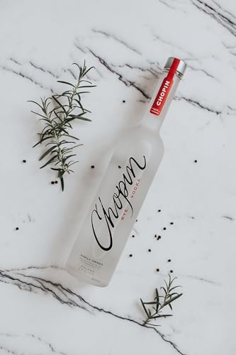 Chopin Rye - Wodka dal Sapore Piccante con Note di Pepe Nero, 40% Bottiglia da 700ml