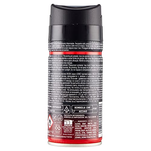 Malizia Deo Spray Uomo Musk, 150ml