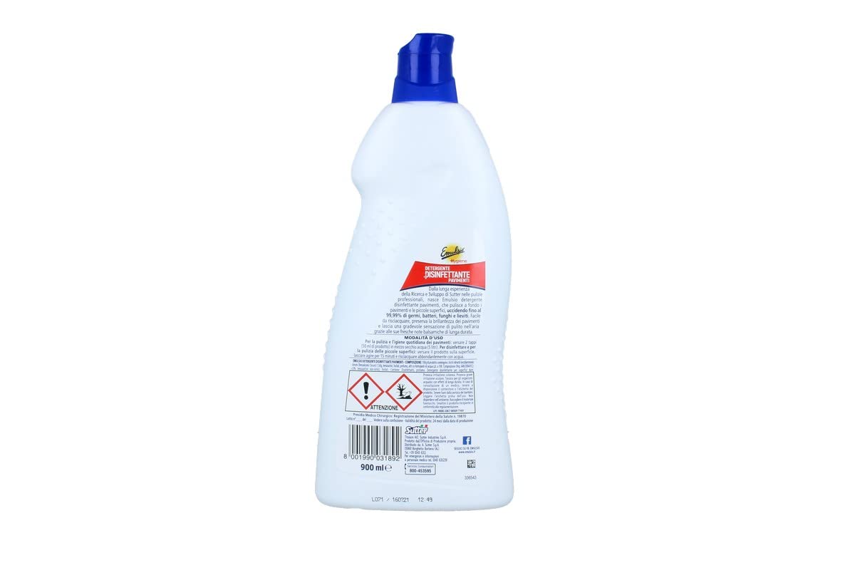 Emulsio Detergente Pavimenti Disinfettante Pmc, 900ml