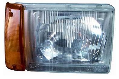 DEPO RICAM 34410/1 PROIETTORE R2 ASIMMETRICO ELETTRICO SENZA MOTORE PER PANDA 750 LATO SINISTRO (LATO CONDUCENTE) DAL 1986/03 AL 2003/08