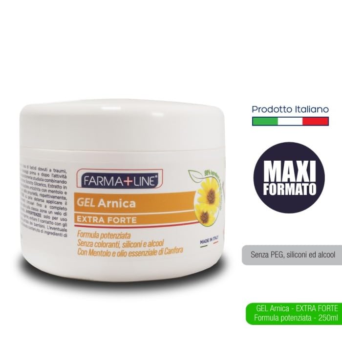 GEL ARNICA EXTRA FORTE FARMA+LINE FORMULA POTENZIATA CON MENTOLO E OLION ESSENZIALE DI CANFORA 150 ML