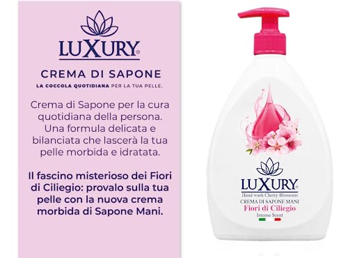 Luxury Sapone Mani Fiori di Ciliegio Liquido 12 pezzi x 750 ml