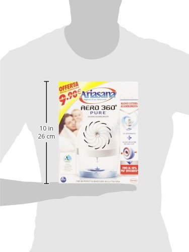 Ariasana - Aero 360˚ Pure, Sistema Assorbiumidità, Kit Aerodinamico + Tab con Circolazione dell'Aria a 360˚ , 1 Confezione