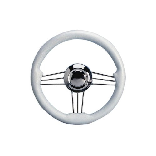 OSCULATI Volante Inox+Poliuretano Crema 350 mm