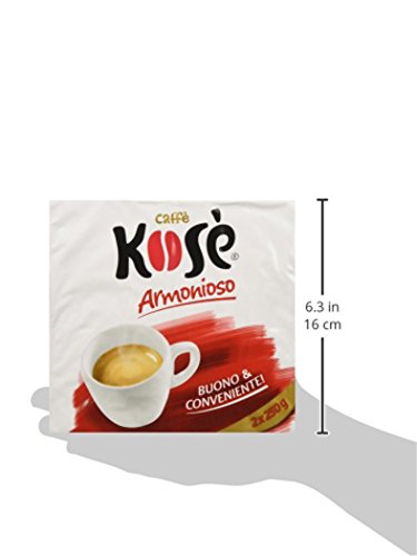 Kose' - Miscela Di Caffe' Torrefatto E Macinato - 10 confezioni da 2 pezzi da 250 g [20 pezzi, 5 kg]