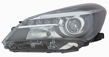 FARO DEPO HIR2 C/LENTICOLARE A LED PRED. REG. EL. PARABOLA NERA TOY. YARIS 11/'14>02/'16 -DX