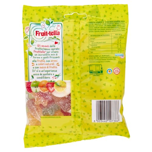 Fruittella Crazy Mix Frizz, Caramelle Gommose, Gusto Frutti Assortiti