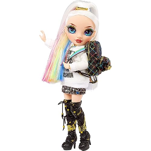 Rainbow High Fashion Doll con Slime & Animale - Ruby (Rosso) - Bambola scintillante da 28 cm con Slime scintillante, Animale Magico e Accessori Moda - Età 4-12 anni