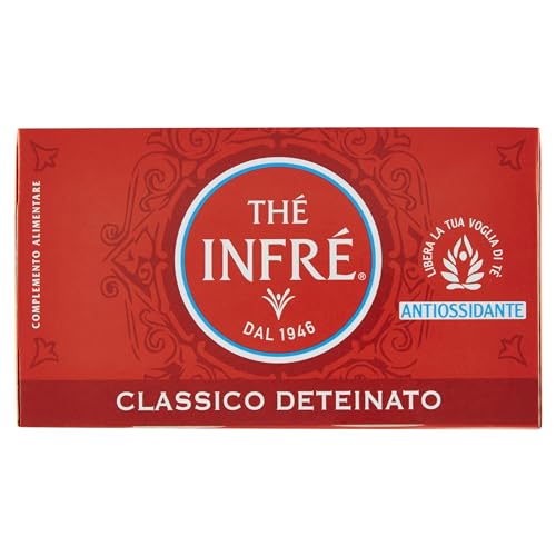 Thé Infré, Tè Classico Deteinato, Confezione da 23 Filtri, Gusto Ricco e Avvolgente, Aroma Inconfondibile, Senza Caffeina