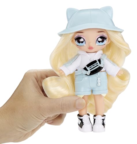 Na Na Na Surprise Mini Backpack Serie 2 - Marisa Mouse - Bambola Fashion e Zaino in Peluche Grigio - Ideale per Età 4+