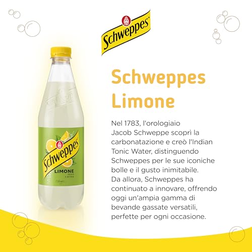 Schweppes Limome, Bevanda Gassata dal gusto Fresco e Agrumato, 12x 500ml Perfetta per Aperitivi e Cocktail. Bevanda Dissetante dal Gusto ricco e Biilanciato