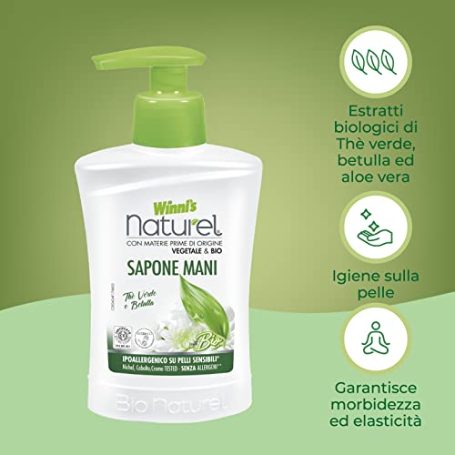 Winni's Naturel Sapone Liquido Thè Verde, ml. 250