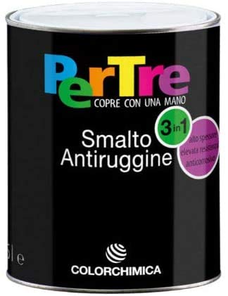 PERTRE SMALTO ANTIRUGGINE SERIE 7100 - GIALLO 0,750L