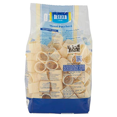 De Cecco Mezzi Paccheri - 6 pezzi da 500 g [3 kg]