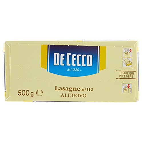 De Cecco Lasagna Timballo Uovo - 6 pezzi da 500 g [3 kg]