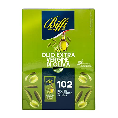 Biffi Olio Extra Vergine di Oliva monodose 102 bustine monoporzione da 10 ml
