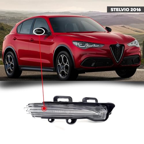 CG94 - Fanale Retrovisore Compatibile per Auto A. ROMEO STELVIO 2016