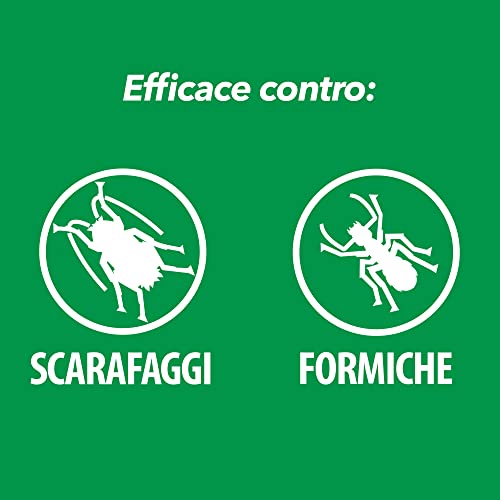 Baygon Spray con Cannuccia Extra Precision, Efficace contro Scarafaggi e Formiche, Protezione Continua fino a 4 Settimane, 3x Bombole da 400 ml