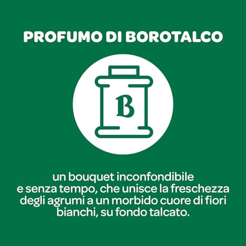 Borotalco, Deodorante Spray Puro Brezza Marina, con Talco con Molecole Traspiranti, Senza Alcool e Sali di Alluminio, Asciutto Anti-Odori, 48h di Efficacia, Profumo Marino - 1 Flacone da 150 ml