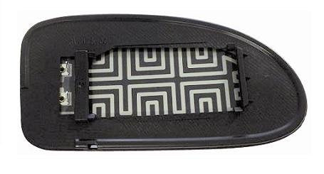 CG94 PIASTRA SPECCHIO TERMICA - VETRO CURVO- ATTACCO RETTANGOLARE - Posizione Destro [Lato Passeggero] Per Auto: FOCUS