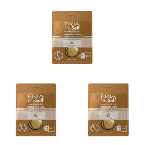 Fria Maschera Viso Effetto Lifting - Anti Rughe - Con Goji e Melograno - Dermatologicamente Testata - Formato: 1 Maschera in Tessuto – FRIA MySelf