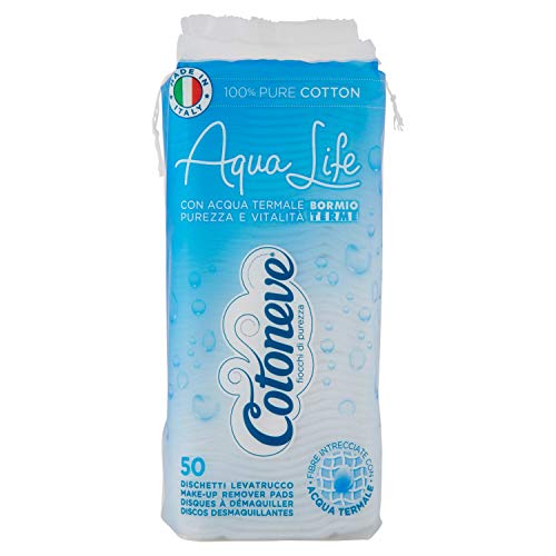 Cotoneve - Dischetti Levatrucco Maxi, 100% Puro Cotone - 50 pezzi