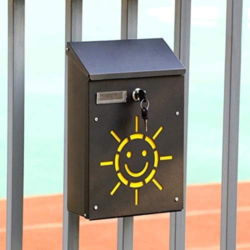 CG94-CASSETTA POSTALE DECORAZIONE 'FARFALLA'- cm 21 x 8 x H 30-In ferro battuto.